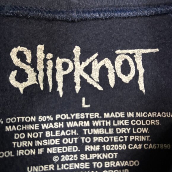 Slipknot 1999 Here Comes The Pain Blue Rock Hoodie Size Large - Picture 4 of 4